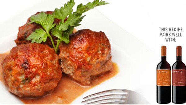 Italian Meatballs pair well with a duo of Bivio red wines